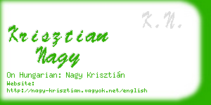 krisztian nagy business card